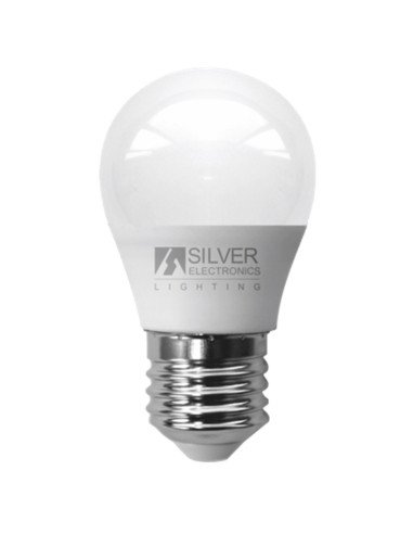 Bombilla led silver electronic eco esferica 5w35w -  e27 -  3000k -  399 lm -  180º -  luz calida -  a+