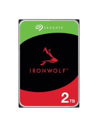 Disco duro interno hdd seagate ironwolf nas st2000vn003 2tb 3.5pulgadas 5400rpm -  256mb -  sata 6gb - s