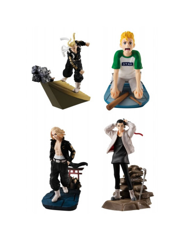 Set figuras megahouse petitrama series tokyo revengers toman heroic scenes