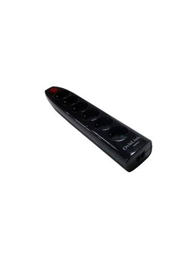 Regleta ovislink 6 tomas schuko + 2 rj11 proteccion telefono  con interruptor