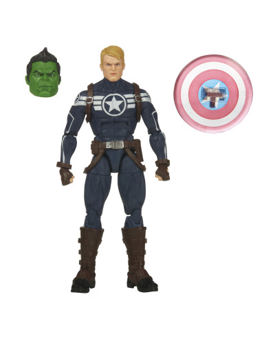 Figura hasbro marvel legends series comandante rogers