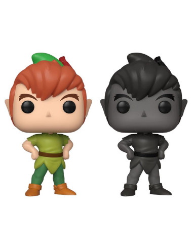 Pack de 2 funko pops disney peter pan con sombra