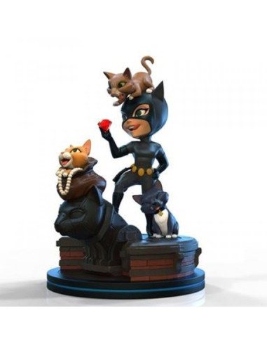 Figura quantum mechanix dc comics catwoman 13 cm q - fig elite