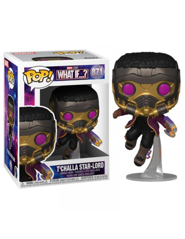 Funko pop marvel what if tchalla star lord 55812