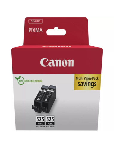 Pack cartucho tinta canon pgi - 525pgbk