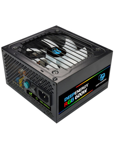 Fuente de alimentacion coolbox deep energy rgb600 - 600w 80+ bronze gaming rgb
