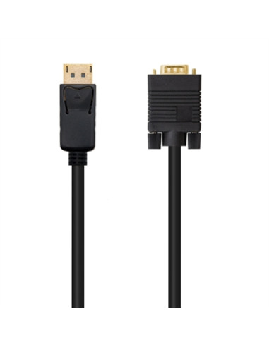 Cable displayport a vga nanocable 2m negro -  macho - macho