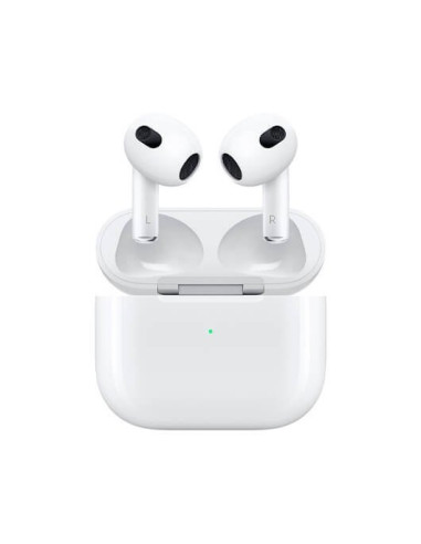 Auriculares apple airpods 3ª generac.2021 e.carga microfono -  bt 5.0 -  chip h1 -  resist.agua -  carga inalambrica