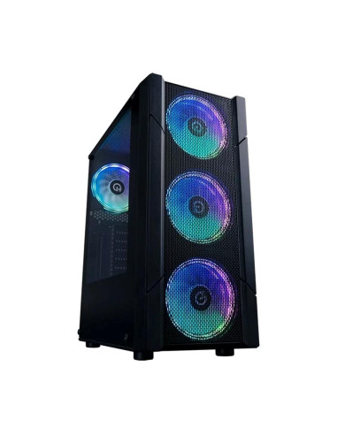 Caja ordenador gaming hiditec v30m atx argb cristal templado negro