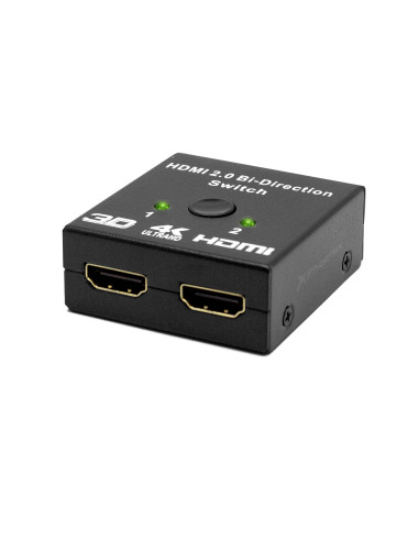 Hub 2 hdmi splitter 4k con conmutador manual