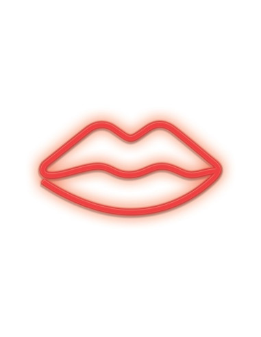 Lampara forever neon led lips red