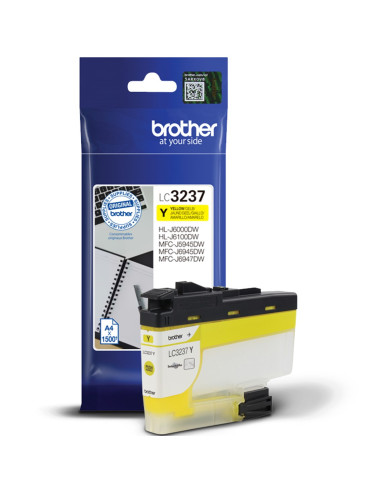 Cartucho tinta brother lc3237y amarillo 1500 páginas