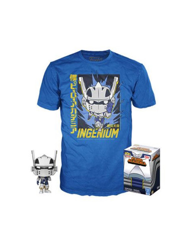 Pop & tee my hero academia tenya iida ingenium (full mech suit) funko + camiseta talla xl