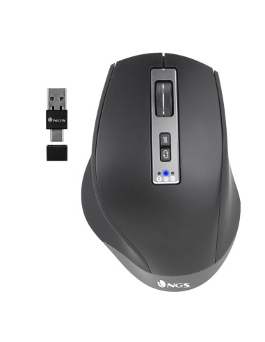 Raton multidispositivo inalambrico recargable ngs blur - rb