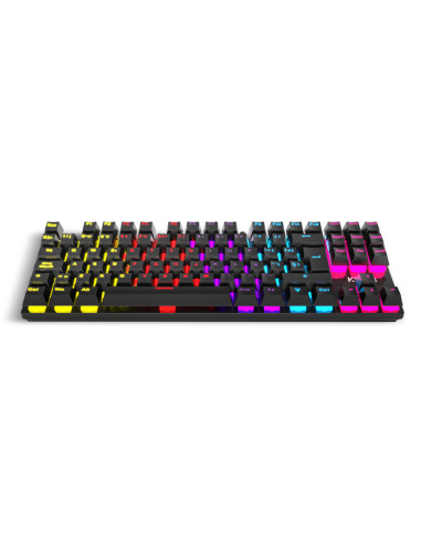 Teclado gaming krom kasic tkl rainbow rgb red switch usb