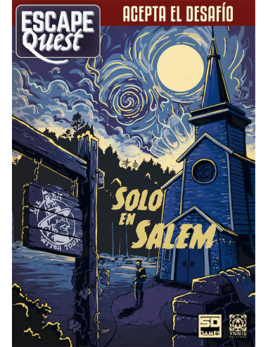 Juego de mesa escape quest 3: solo en salem formato libro pegi 12