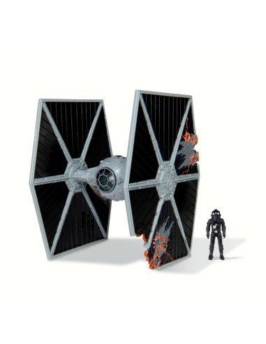 Figura jazzwares nave 8cm tie fighter y figura