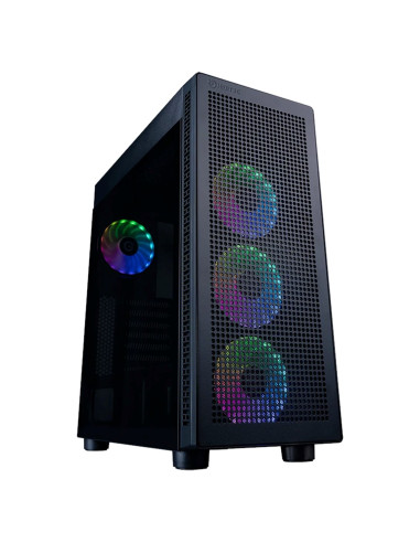 Caja ordenador gaming hiditec atx h1 air argb cristal templado