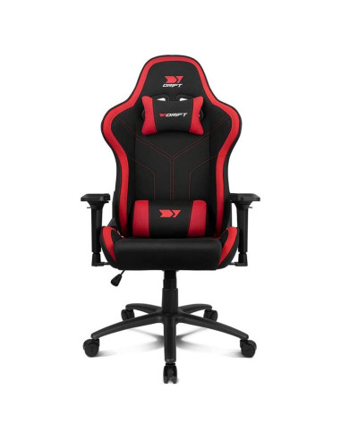 Silla gaming drift dr110br tejido negro - rojo