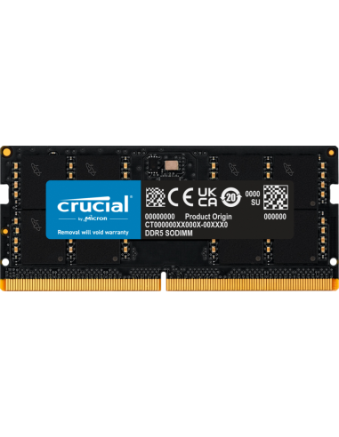 Memoria ram ddr5 32gb crucial - sodimm - 5600 mhz - pc5 44800 - cl46