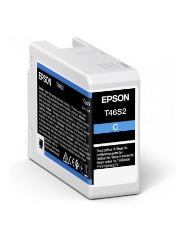 Cartucho tinta epson cyan t46s2 ultrachrome pro 10 ink 25ml sc - p700