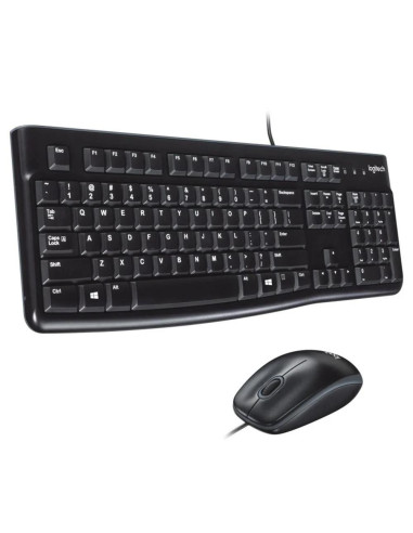 Combo teclado y raton logitech mk120 optico usb 2.0 negro