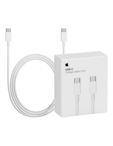 Cable original apple iphone usb tipo c a usb tipo c -  2 m - blanco