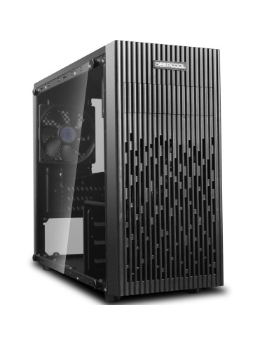 Caja ordenador gaming deepcool 30 micro atx - cristal templado - usb - negro