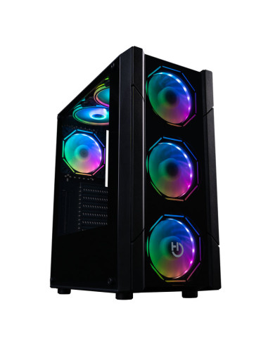 Caja ordenador gaming hiditec atx v30 argb cristal templado