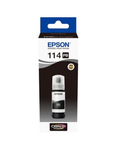 Botella tinta epson ecotank 114 negro foto 70ml