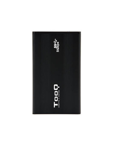 Caja externa tooq tqe - 2524b 2.5pulgadas 9.5mm sata usb 3.0 negro