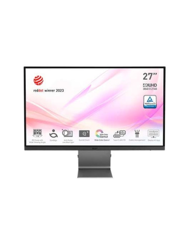 Monitor msi 27pulgadas modern md271ul iron gray