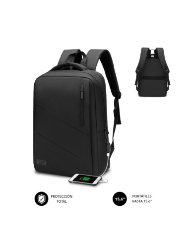 Mochila subblim city backpack para portatil 15.6pulgadas negro