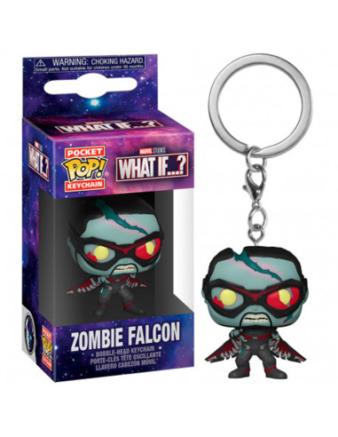 Funko pop keychain llavero marvel what if falcon zombie 57401