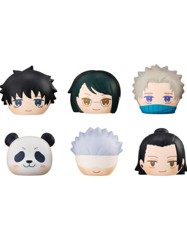 Pack 6 figuras antiestres megahouse jujutsu kaisen gekijouban fluffy squeeze bread box