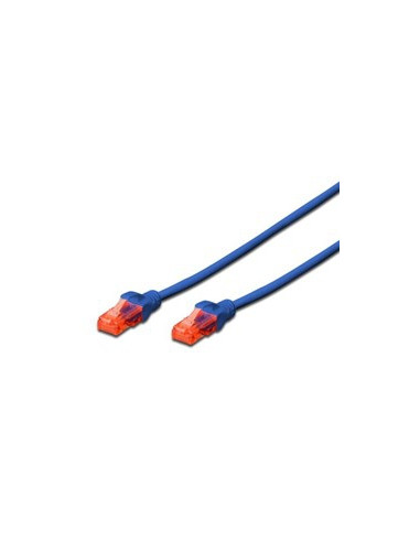 Cable red ewent latiguillo rj45 utp cat6 0.5m azul