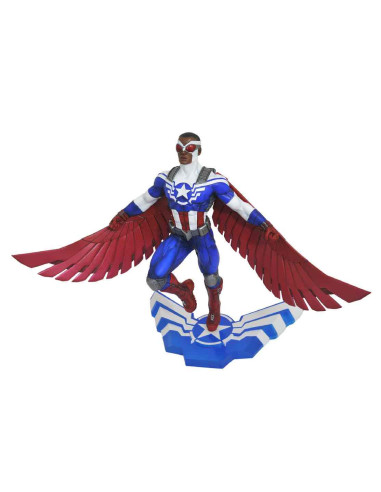 Figura diamond collection marvel falcon & the winter soldier sam wilson capitan america figura 25 cm marvel gallery