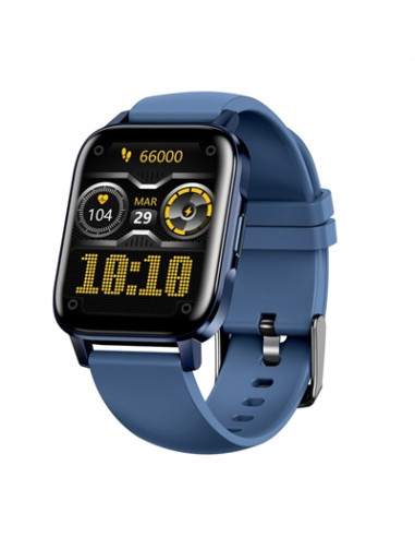Reloj smartwatch leotec multisport crystal ip68 azul 1.69pulgadas