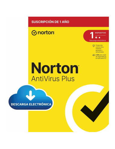 Antivirus norton antivirus plus 2gb español 1 usuario 1 dispositivo 1 año esd electronica