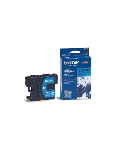 Cartucho tinta brother lc980c cian 260 paginas dcp - 165c -  dcp - 195c -  dcp - 375cw -  mfc - 250c -  mfc - 255cw