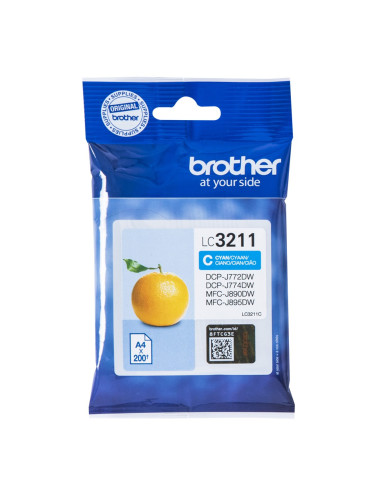 Cartucho tinta brother lc3211c cian 200 paginas