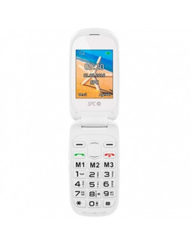 Telefono movil spc harmony white tipo tapa - dual sim - 24  - microsd - radio fm - bluetooth