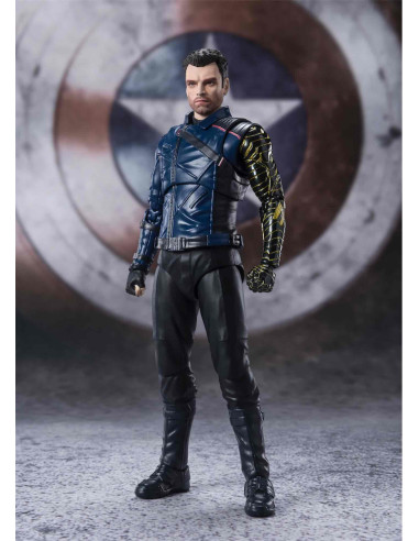 Figura tamashi nations bucky barnes figura marvel the falcon and the winter soldier s.h. figuarts