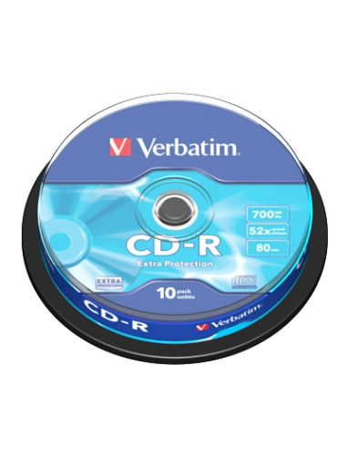 Verbatim cd - r 700mb 52x tarrina 10uds