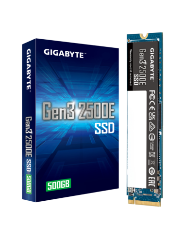 Disco duro interno ssd gigabyte g325e 500gb gen3 nvme 1.3 m.2 pcie 3.0