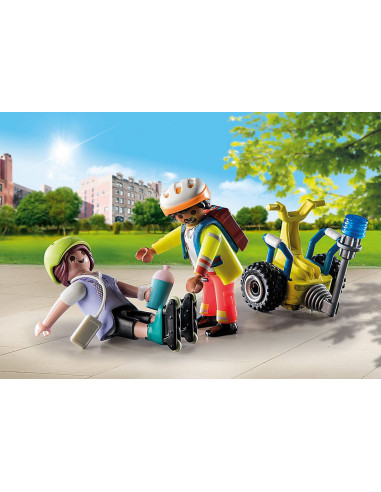 Playmobil starter pack rescate con balance racer