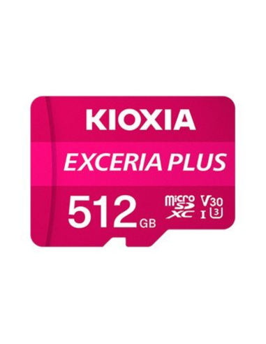 Tarjeta micro sd kioxia 512gb exceria plus uhs - i c10 r98 con adaptador