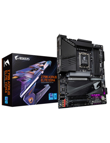 Placa base gigabyte z790 aorus elite 1700 atx -  4x ddr4 -  4x sata3 -  5x usb 3.2 -  1x usb tipo c -  4x usb 2.0