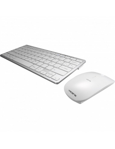 Kit teclado + raton inalambrico tacens levis usb blanco 6leviscombov2