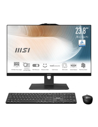 Ordenador all in one aio msi am242tp - 822es i5 - 1235u 16gb 512gb w11p 24pulgadas tactil